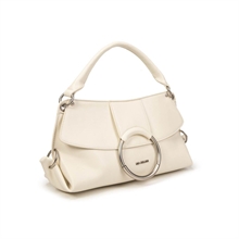 giò cellini borsa a mano bianco elemento cerchio coll.2026