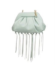 giò cellini borsa clutch con frange azzurro coll.2026