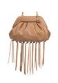 giò cellini borsa clutch con frange beige coll.2026