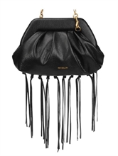 giò cellini borsa clutch con frange nero coll.2026