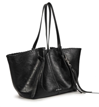 giò cellini borsa shopper nera con nodi decorativi coll.2026