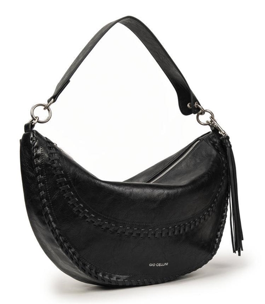 giò cellini borsa shopper hobo nero infilatura decorativa 2026