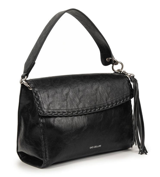 giò cellini borsa cartella nera infilatura decorativa coll.2026