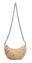 giò cellini borsa hobo piccola beige con borchie mix coll.2026