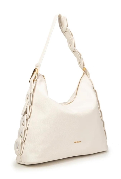 giò cellini borsa bianca intreccio decorativo coll.2026