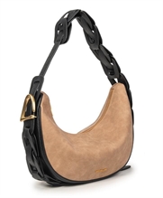 giò cellini borsa mezzaluna beige spalla intreccio decorativo 26