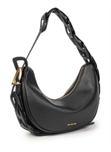 giò cellini borsa mezzaluna nero spalla intreccio decorativo 26