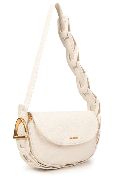 giò cellini borsa bandolina bianco intreccio decorativo coll.26