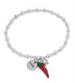 vestopazzo love bracciale elastico pendenti peperoncino coll.25