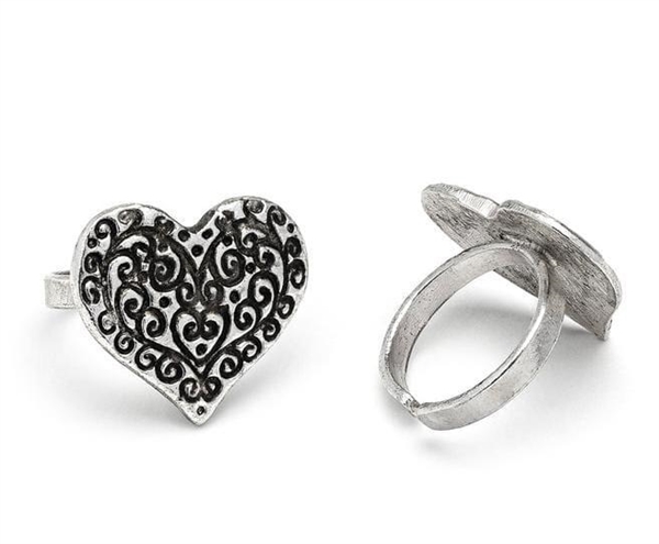 vestopazzo micro anello cuore vintage regolabile coll.2026