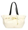 giò cellini borsa shopper bianco con fibbia quadrata oro coll.26