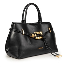 giò cellini borsa a mano nero con fibbia oro quadrata coll.2026