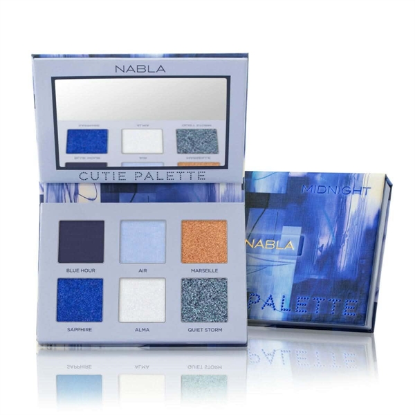nabla cutie palette midnight 6 ombretti