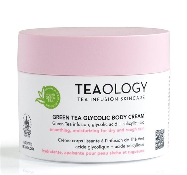 teaology green tea glycolic body cream 260ml