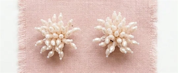 dolman bijoux narciso orecchino clips bianco cristalli 2026