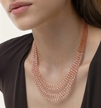 vestopazzo micro rose gold collana 4fili cristalli 2025