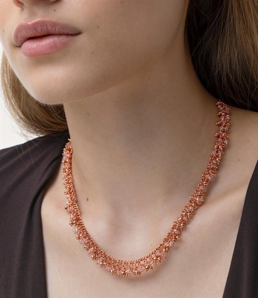 vestopazzo micro rose gold collana mogma cristalli mix 2025