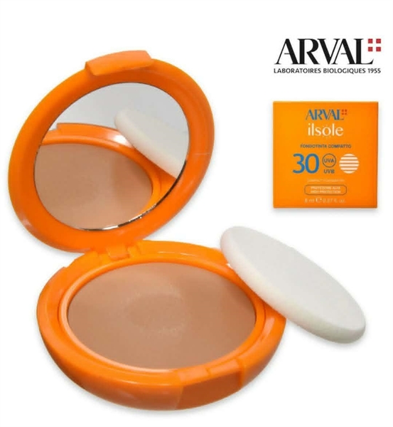 arval make up il sole fondotinta compatto 30uva/uvb n.02