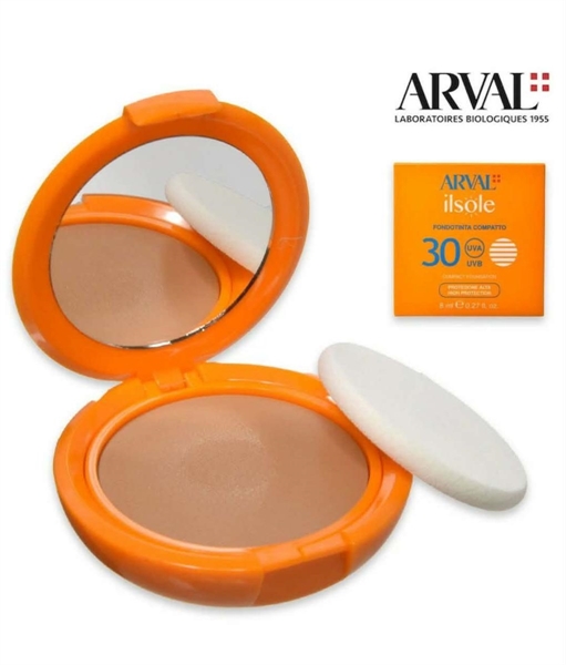 arval make up il sole fondotinta compatto 30uva/uvb n.03