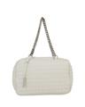 alessia massimo bauletto grande morbido zip total white 2026