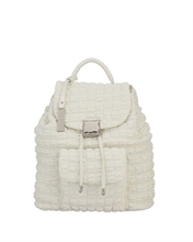 alessia massimo zaino morbido con zip interna white 2026