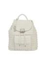 alessia massimo zaino morbido con zip interna white 2026