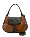 Ripani Anne-cs borsa a spalla croco fiammato cuoio coll.2026/27