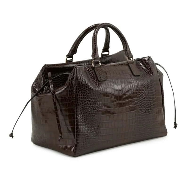 Ripani Manuela-sc maxi bauletto croco testa di moro coll.26