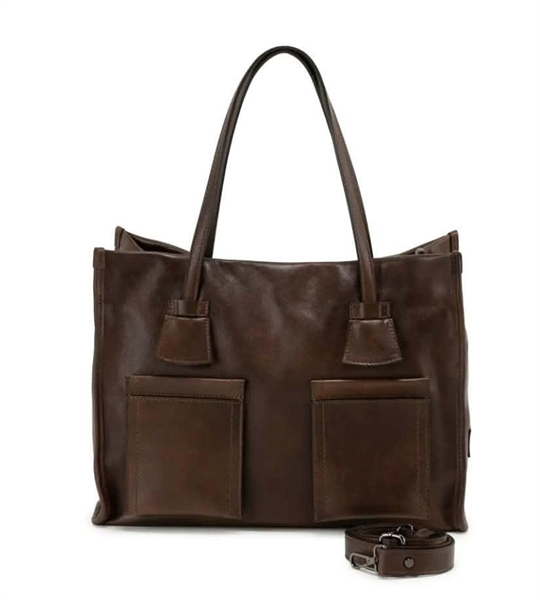 Ripani Aida-mf borsa shopping con tracolla marrone vintage 26/27
