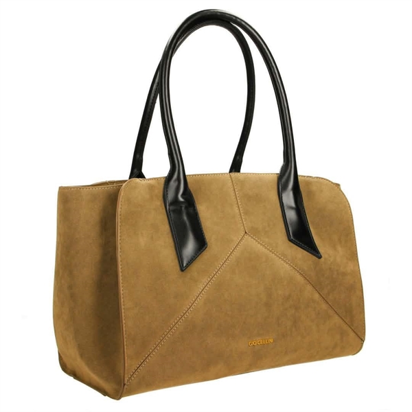 Gio Cellini maxi bag in eco camoscio camel coll.2026/27