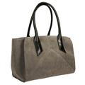 Gio Cellini maxi bag in eco camoscio grigio coll.2026/27