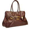 Gio Cellini maxi bag in ecopelle liscia testa di moro coll.26/27