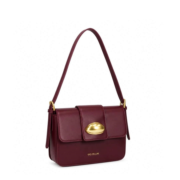 Gio Cellini mini bag ecopelle liscia bordeaux coll.2026/27