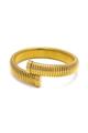 vestopazzo gold steel bracciale rigido a coste aperto coll.26/27