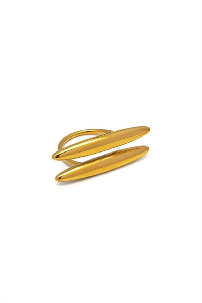 vestopazzo gold steel anello 2 barrette essential coll.2026/27