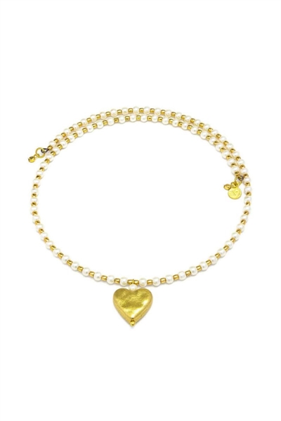 vestopazzo perle choker con perle e cuore coll.2026/27