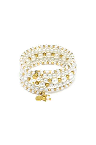 vestopazzo perle bracciale rigido mix perle coll.2026/27