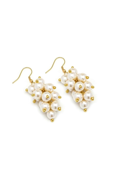 vestopazzo perle orechini pendenti con perle a grappolo 26/27