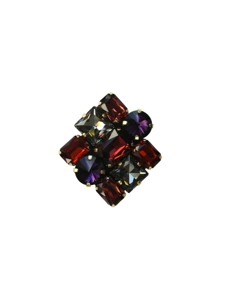dolman bijoux MALAGA spilla resina/cristalli coll.26/27