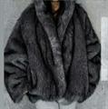 Gio Cellini giacca corta ecopelliccia cappuccio grigio tg S/M