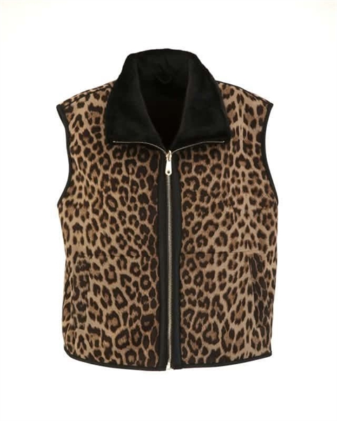 alessia massimo gilet reversible cerniera maculato coll.26/27